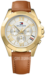 Tommy Hilfiger Srebrny/Skóra Ø42 mm 1781849