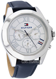 Tommy Hilfiger Srebrny/Skóra Ø42 mm 1781850