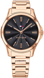 Tommy Hilfiger Czarny/Stal w kolorze różowego złota Ø35 mm 1781951