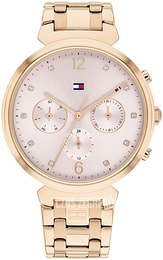 Tommy Hilfiger Multifunction Różowy/Stal w kolorze różowego złota Ø38 mm 1782345