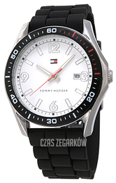 Tommy Hilfiger Srebrny/Guma Ø44 mm 1790723