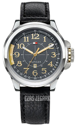 Tommy Hilfiger Sam Szary/Skóra Ø45 mm 1790843