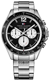 Tommy Hilfiger Luke Czarny/Stal Ø46 mm 1791120