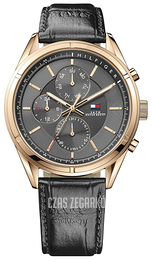 Tommy Hilfiger Charlie Szary/Skóra Ø44 mm 1791125