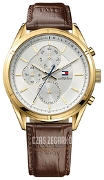 Tommy Hilfiger Charlie Srebrny/Skóra Ø44 mm 1791127