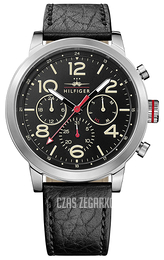 Tommy Hilfiger Jake Czarny/Skóra Ø46 mm 1791232