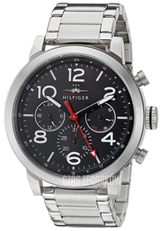 Tommy Hilfiger Jake Czarny/Stal Ø46 mm 1791234