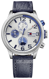 Tommy Hilfiger Jackson Srebrny/Skóra Ø44 mm 1791240
