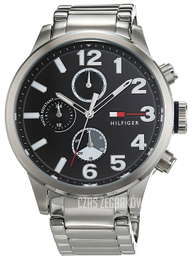 Tommy Hilfiger Jackson Czarny/Stal Ø44 mm 1791243