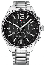 Tommy Hilfiger Czarny/Stal Ø44 mm 1791469