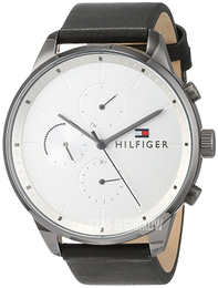 Tommy Hilfiger Chase Biały/Skóra Ø44 mm 1791489