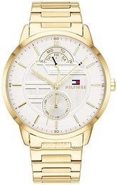 Tommy Hilfiger Biały/Stal w odcieniu złota Ø42 mm 1791609