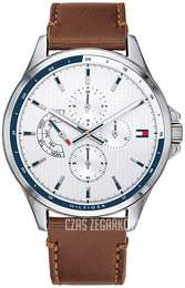 Tommy Hilfiger Srebrny/Skóra Ø42 mm 1791614