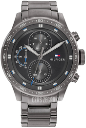 Tommy Hilfiger Trent Czarny/Stal Ø46 mm 1791806