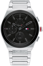 Tommy Hilfiger Connor Czarny/Stal Ø44 mm 1791897