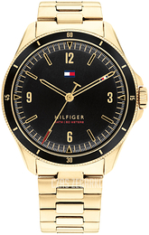Tommy Hilfiger Maverick Czarny/Stal w odcieniu złota Ø43 mm 1791903