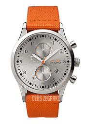 Triwa Lansen Stirling Chrono Srebrny/Skóra Ø38 mm LCST102-ORANGE