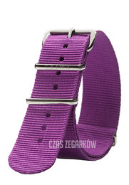Triwa Armband Purple Nato 20mm Tkanina STNY104