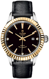 Tudor Style Czarny/Skóra Ø28 mm 12113-0024