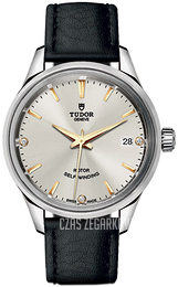 Tudor Style Srebrny/Skóra Ø34 mm 12300-0020