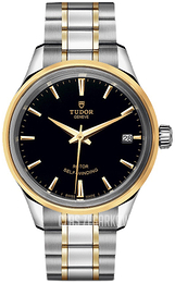 Tudor Style Czarny/Stal w odcieniu złota Ø34 mm M12303-0003