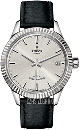 Tudor Style Srebrny/Skóra Ø34 mm 12310-0021