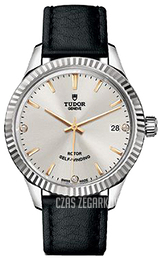 Tudor Style Srebrny/Skóra Ø34 mm 12310-0026