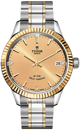 Tudor Style Żółte złoto/Stal w odcieniu złota Ø34 mm M12313-0007