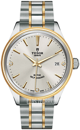 Tudor Style Srebrny/18 karatowe żółte złoto Ø38 mm M12503-0005