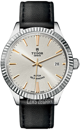 Tudor Style Srebrny/Skóra Ø38 mm 12510-0023