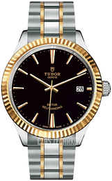 Tudor Style Czarny/Stal w odcieniu złota Ø38 mm M12513-0005