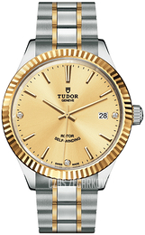Tudor Style Żółte złoto/Stal w odcieniu złota Ø38 mm M12513-0007