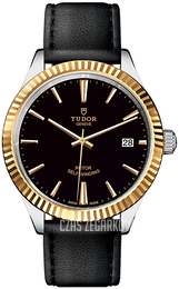 Tudor Style Czarny/Skóra Ø38 mm 12513-0019