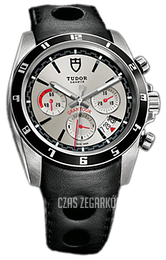 Tudor Grantour Chrono Srebrny/Skóra Ø42 mm 20530N-SIDBLS