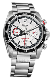Tudor Grantour Chrono Fly-Back Biały/Stal Ø42 mm 20550N-95730-WID