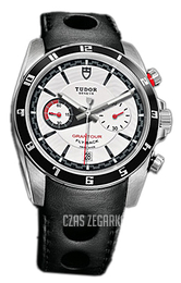 Tudor Grantour Chrono Fly-Back Biały/Skóra Ø42 mm 20550N-WIDBLS