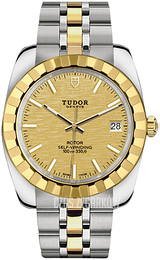 Tudor Classic Date Żółte złoto/Stal w odcieniu złota Ø38 mm 21013-0008