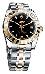 Tudor Classic Date Czarny/Stal w odcieniu złota Ø38 mm 21013-62583-BIDSTL