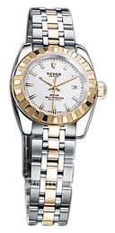 Tudor Classic Date Biały/Stal w odcieniu złota Ø28 mm 22013-62543-WIDSTL