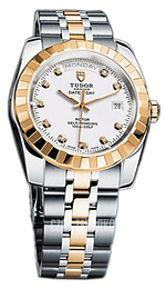 Tudor Classic Date-Day Biały/Stal w odcieniu złota Ø41 mm 23013-62113-WDIDSTL