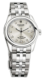 Tudor Glamour Date Srebrny/Stal Ø31 mm 53000-68030-SDIDSTL