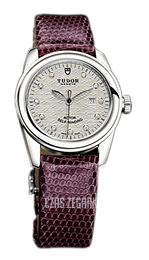 Tudor Glamour Date Srebrny/Skóra Ø31 mm 53000-SDIDPRLZSP