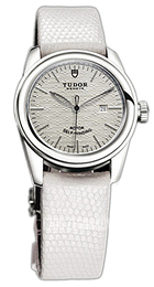 Tudor Glamour Date Srebrny/Skóra Ø31 mm 53000-SIDWLZSP