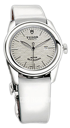 Tudor Glamour Date Srebrny/Skóra Ø31 mm 53000-SIDWPLSP