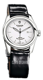 Tudor Glamour Date Biały/Skóra Ø31 mm 53000-WIDBPLS