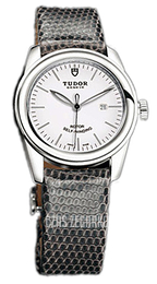 Tudor Glamour Date Biały/Skóra Ø31 mm 53000-WIDGLZS