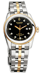 Tudor Glamour Date Czarny/18 karatowe żółte złoto Ø31 mm 53003-68033-BDIDSTL