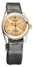 Tudor Glamour Date Szampański/Skóra Ø31 mm 53003-CHDIDGLZS