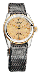 Tudor Glamour Date Szampański/Skóra Ø31 mm 53003-CHIDGLZSP