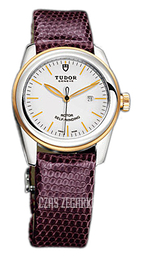 Tudor Glamour Date Biały/Skóra Ø31 mm 53003-WIDPRLZS